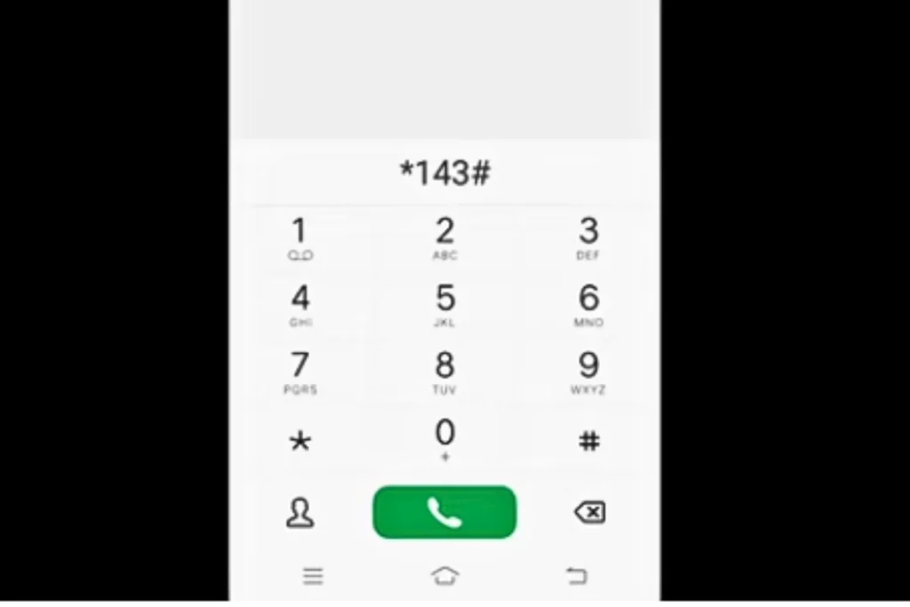 dial *143#.