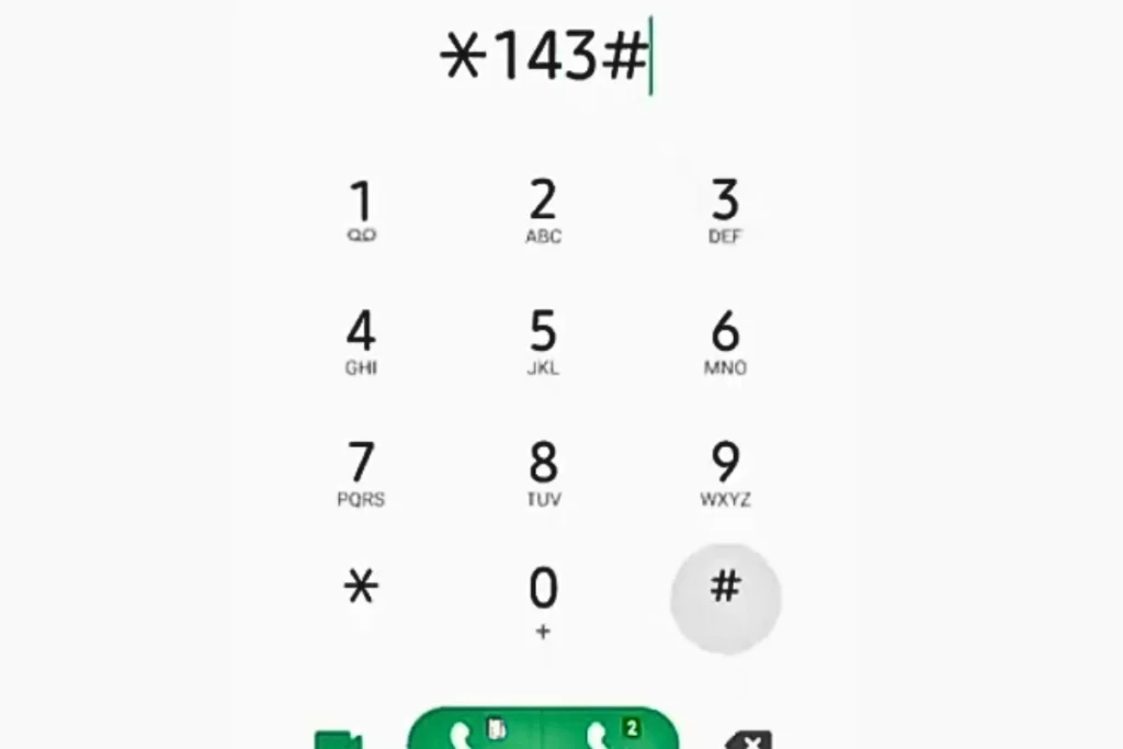 dial *143#