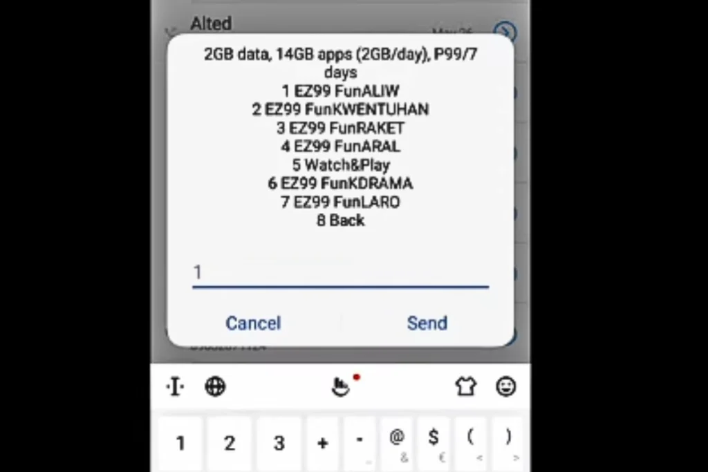 select the extra daily GB